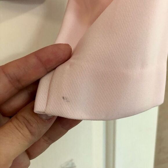 Plaza South Petite Women’s Barbie Pink Blazer Black Outline 10P - Picture 8 of 9